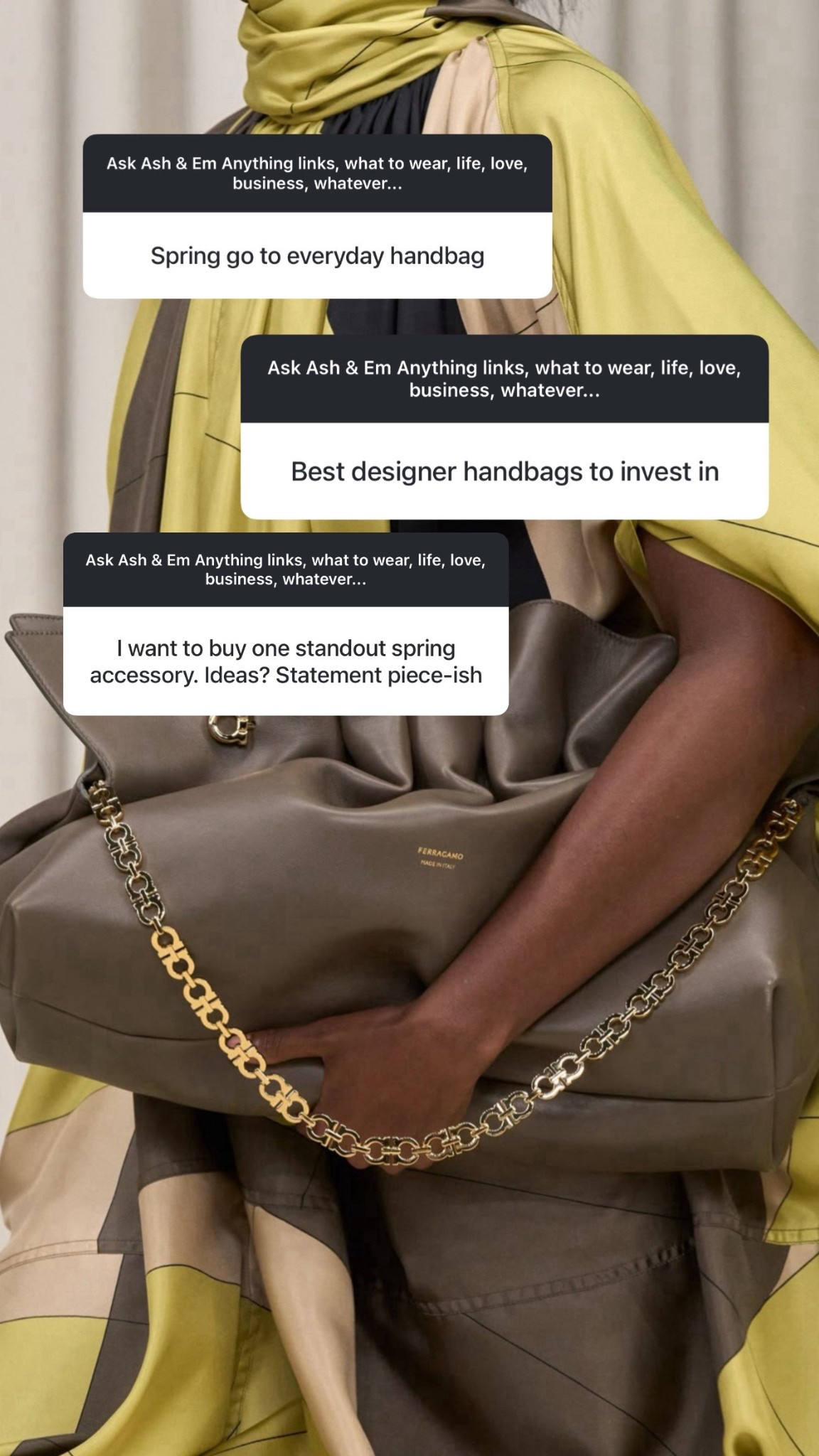 Spring handbags were loving