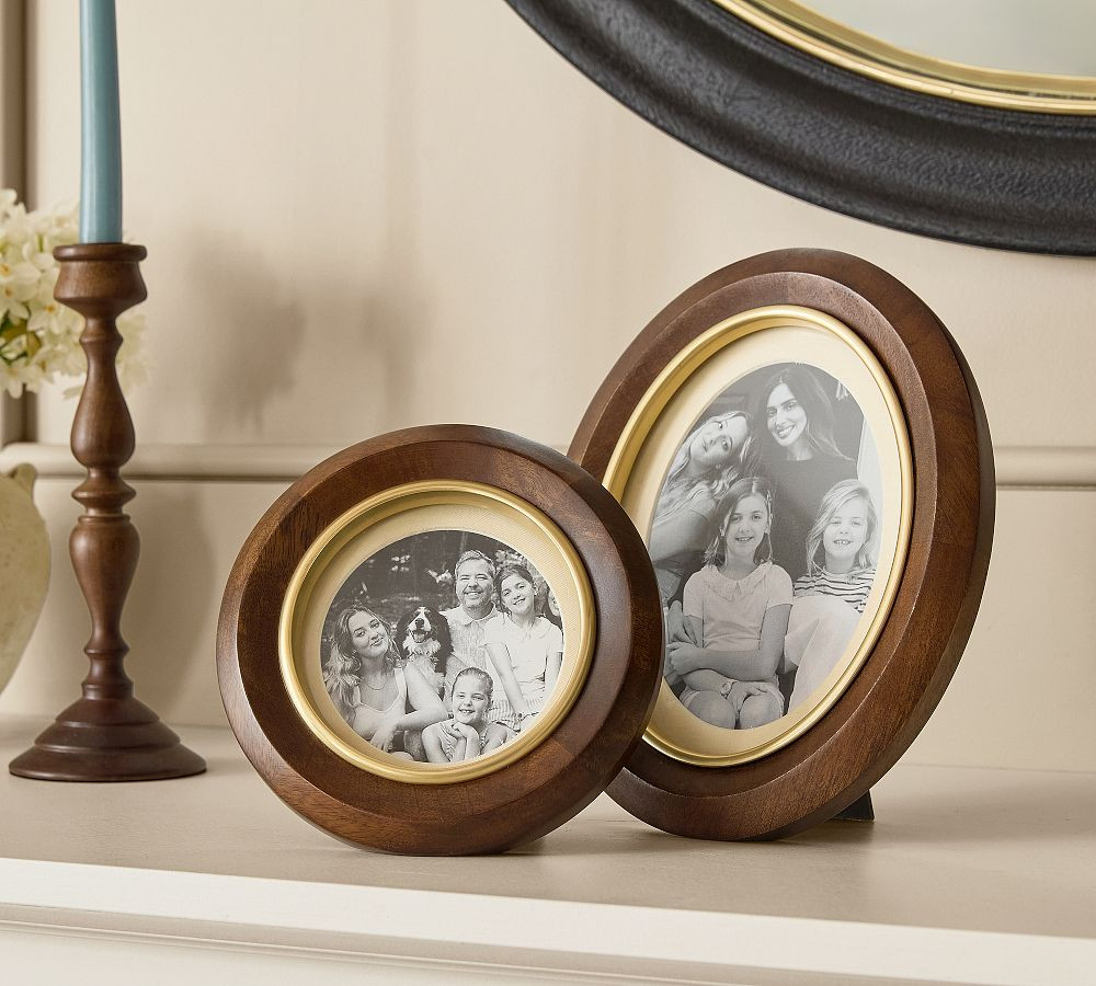 Chris Loves Julia Walnut Frames | Pottery Barn (US)