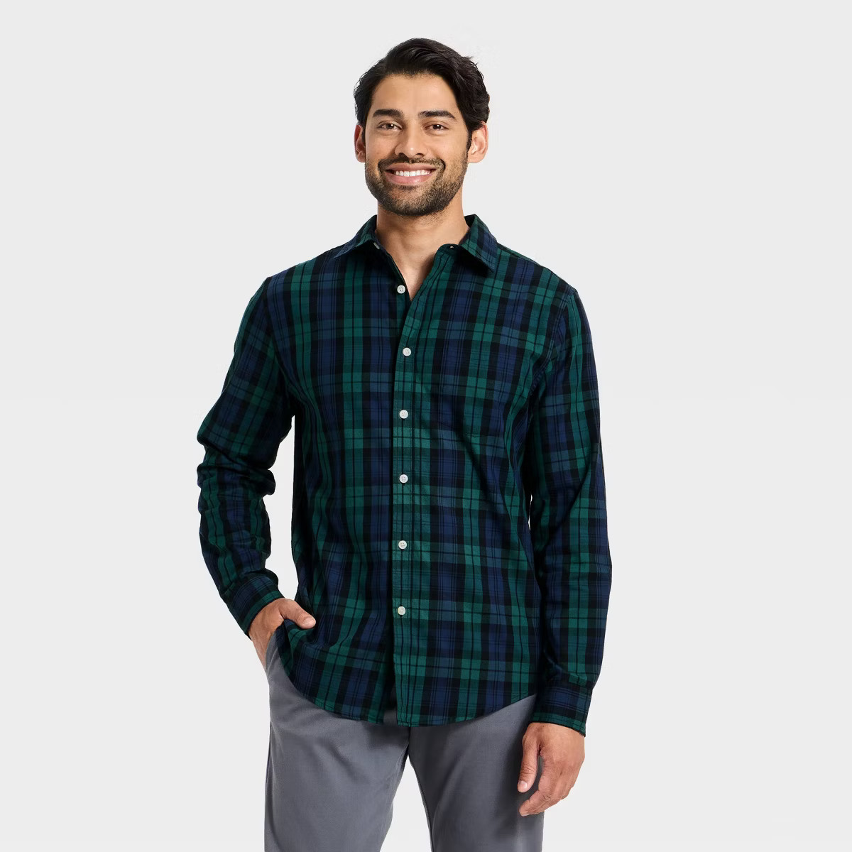 Men's Plaid Holiday Shirt - Goodfellow & Co™ | Target