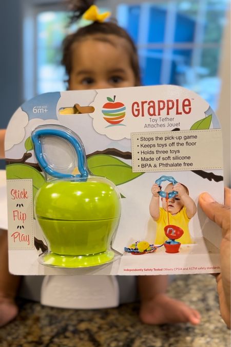 Teething baby product. Amazon baby finds. Tether toy. Grapple Apple toy. Suction cup toys. Baby toys. High chair toys.

#LTKfamily #LTKFind #LTKbaby