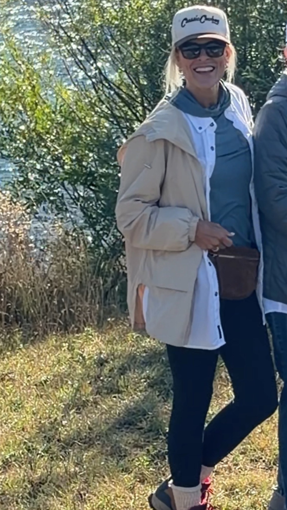 Fly fishing out for 

Layers were smart. Starts chilly, gets warm
This rain jacket has come in handy so often and I love it lightweight and very easy to pack 

Looks like free people but is Amazon ￼

Leggings sized up to medium
Use code cindyswansonxspanx

#LTKOver40 #LTKActive #LTKdayinmylife
