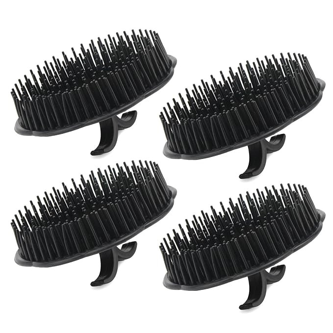Segbeauty Mens Shampoo Brush, 4pcs Scalp Massage Brushes, Massage Hair Brush Floriated Shower Com... | Amazon (US)