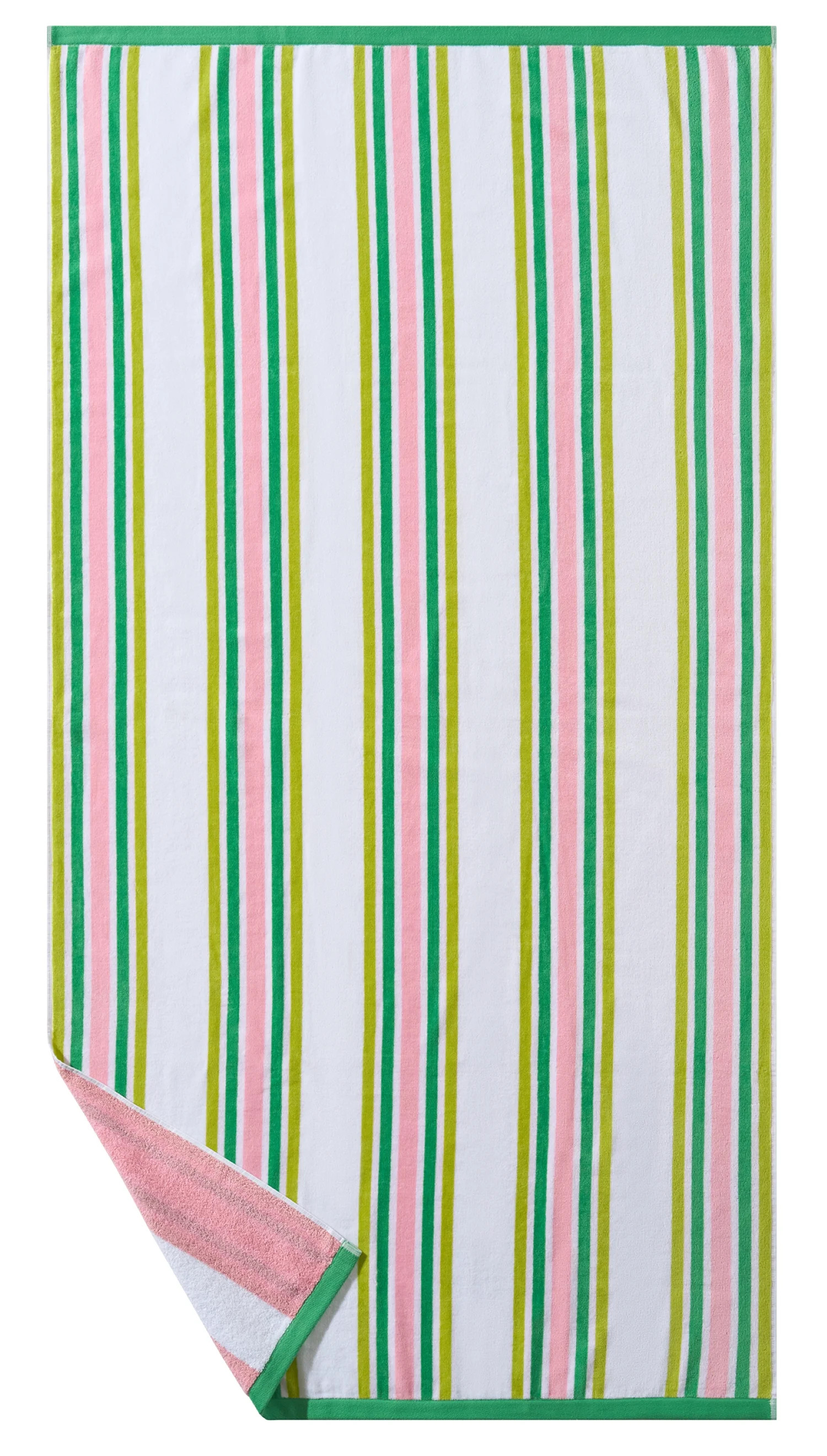 Better Homes & Gardens Cabana Stripe Oversized Beach Towel, 72" x 38", Pink | Walmart (US)