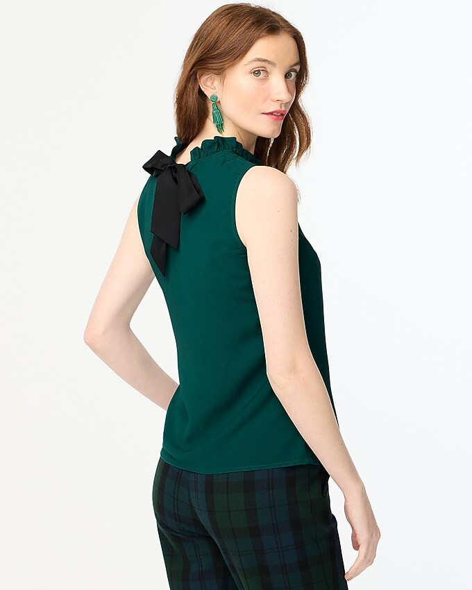 Ruffleneck bow-back top | J.Crew Factory