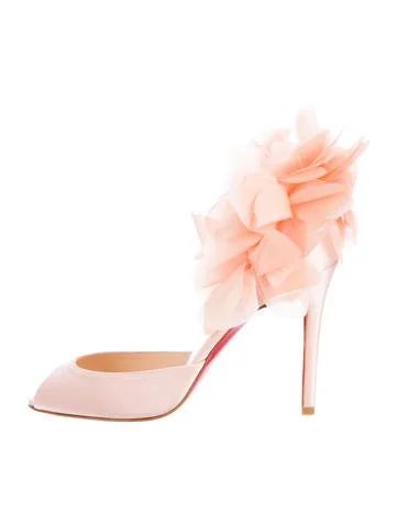 Christian Louboutin Carnaval 100 Floral d'Orsay Pumps | The Real Real, Inc.