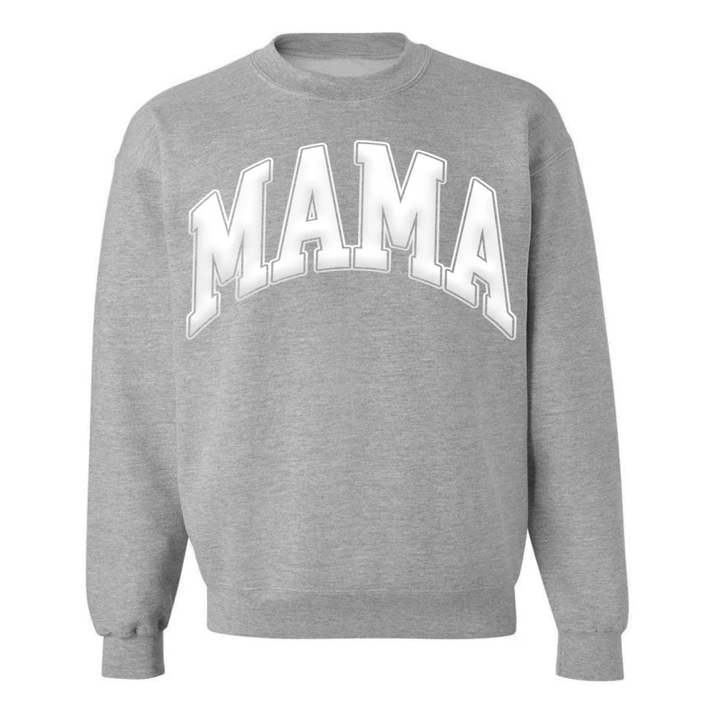 'Mama' PUFF Crewneck Sweatshirt | United Monograms