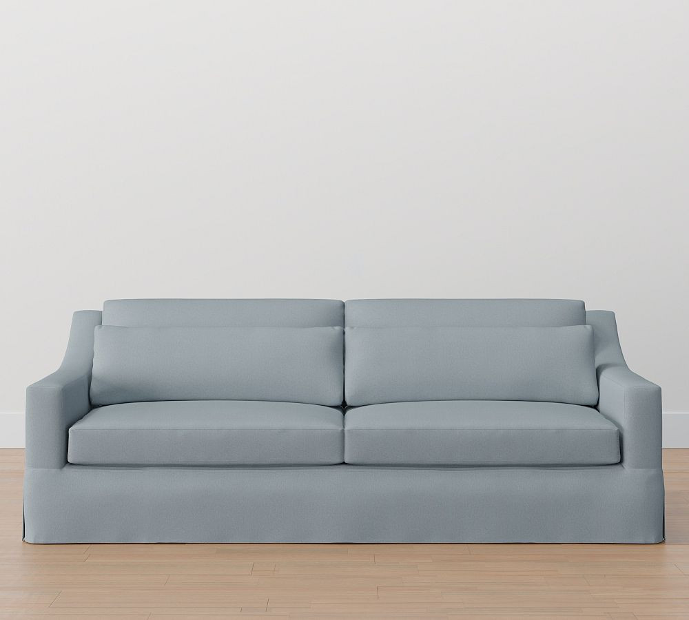 York Slope Deep Seat Slipcovered Sofa (60" - 108") | Pottery Barn (US)
