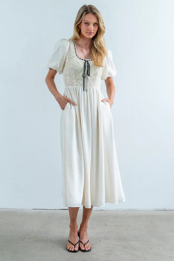 Camryn Embroidered Maxi Dress | Böhme US
