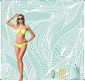 Beach Blanket Waterproof Sandproof Beach Mat for 1-8 Adults Quick Drying Durable Outdoor Picnic M... | Amazon (US)