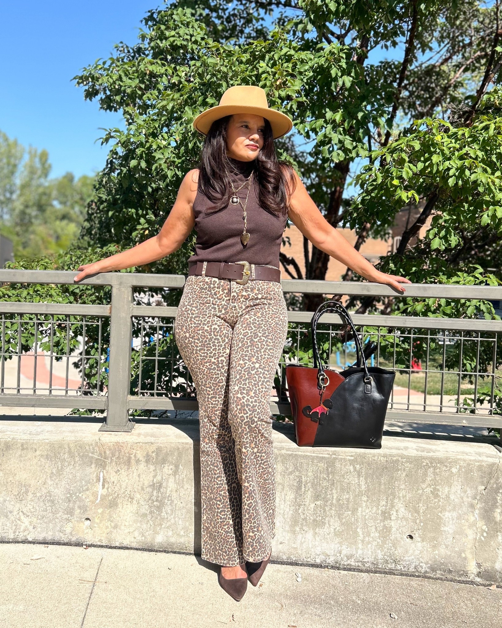 I have been ISO the perfect leopard Denim and this high rise flare makes this girl happy! How about you ! Are subscribing to the leopard Jean trend #leopard #leopardjeans #denim #midsizefashion #fashionover40 

#LTKMidsize #LTKSaleAlert #LTKFindsUnder50
