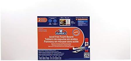 Elmer's Acid-Free Foam Boards, 20 x 30 Inches, 3/16-Inch Thick, Bright White, 2-Count (902015) | Amazon (US)