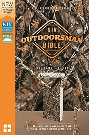 NIV, Outdoorsman Bible, Lost Camo Edition, Leathersoft, Red Letter, Comfort Print: The Field-Read... | Amazon (US)