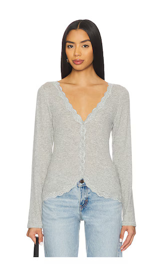 x Intimately FP Big Love Cardi In Heather Grey | Revolve Clothing (Global)