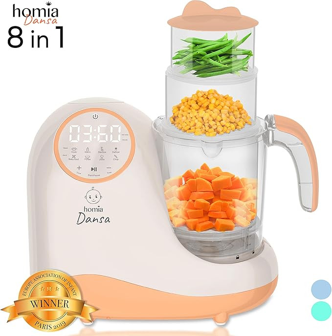 Baby Food Maker Chopper Grinder - Mills and Steamer 8 in 1 Processor for Toddlers - Steam, Blend,... | Amazon (US)