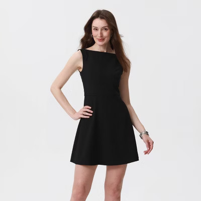 Women's Tailored Swing Dress - A New Day™ Black M | Target