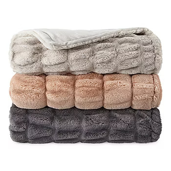 Loom + Forge Rouched Throw | JCPenney