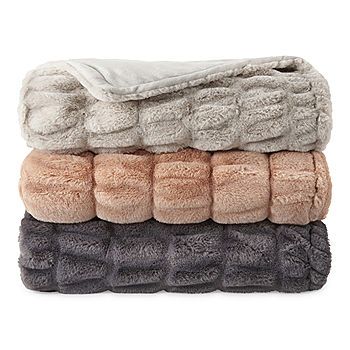 Loom + Forge Rouched Throw | JCPenney