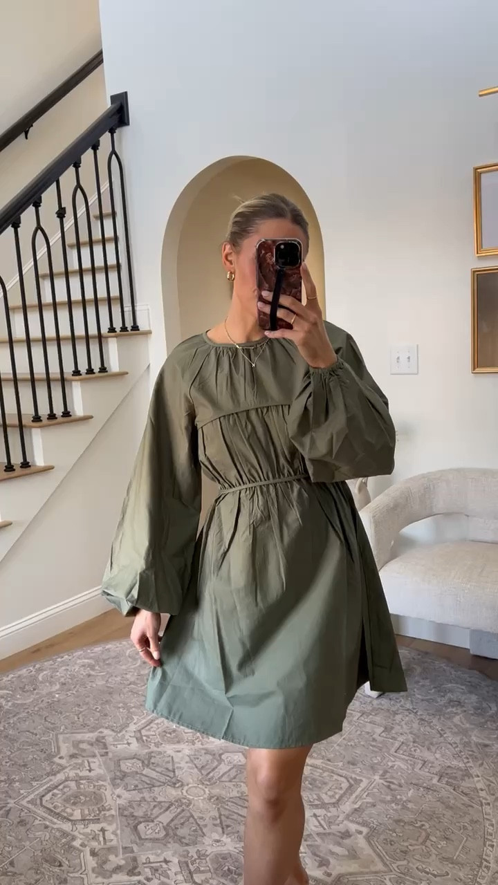 Cute little cotton a-line dress (size 4). 💖 Modest length, just above knee and lots of extra room in the belly area!

#LTKstyletip #LTKfindsunder100 #LTKVideo