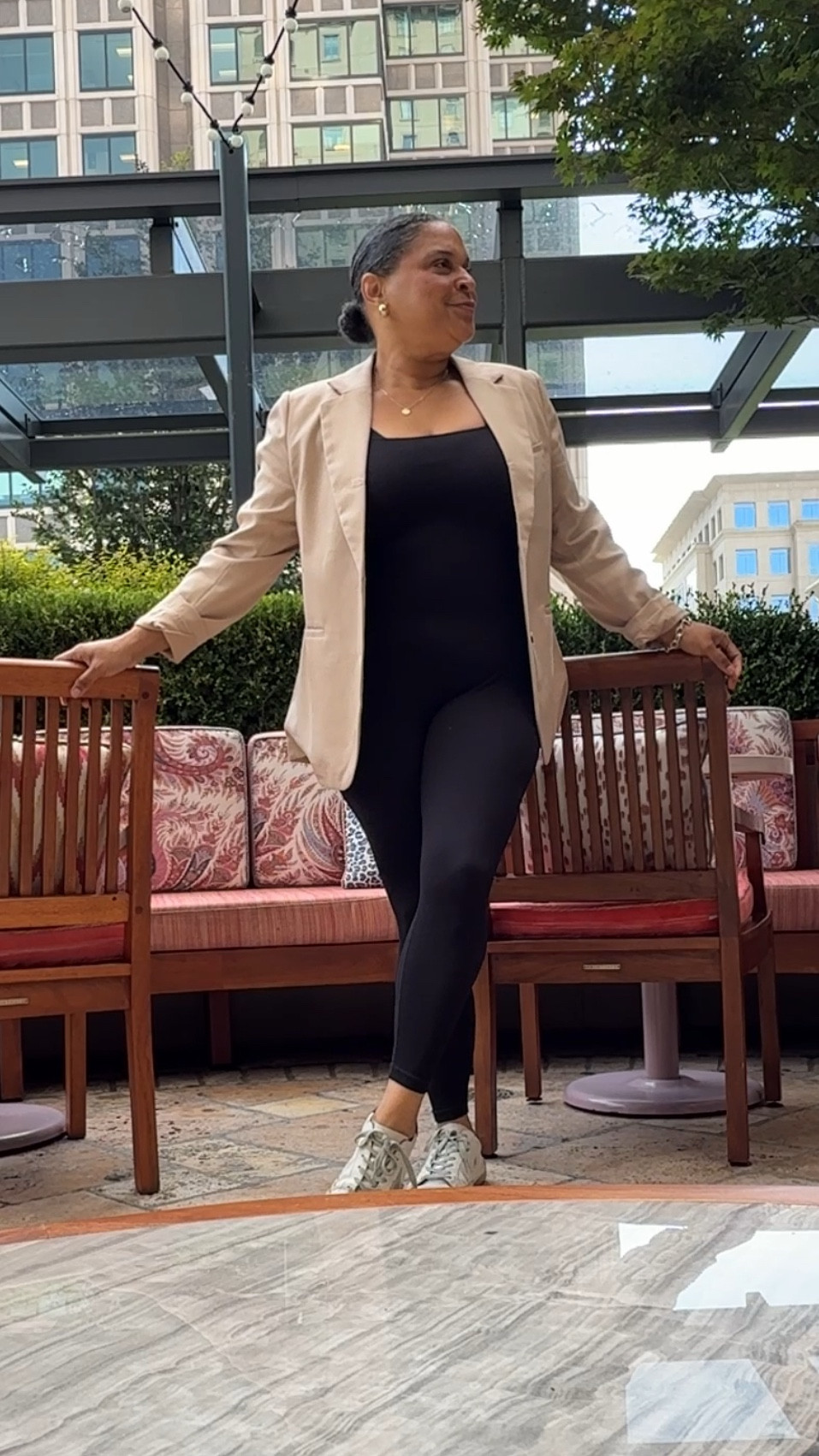 I’ve officially entered a new state of my fashion journey: put that ish on. Yep…that’s where we are. I’m finding the balance between being comfy and looking pulled together and feeling good. That means, wearing clothes that fit and aren’t trying to mask these curves that were meant to inspire. Looking effortlessly pulled together. Buying pieces that can be worn multiple ways instead of for just one occasion. (Enter this catsuit/athletic jumpsuit with a blazer.) Aligned with my oysters/caviar and French fries with champagne order. And of course super cute. It took some time to get here but here we are. And I’m loving it! Come on over here, girl…it’s fun and spicy!

Blazer Elevated Casual Leggings Jumpsuit Catsuit Bodycon Curvy 

#LTKFindsUnder50 #LTKMidsize #LTKOver40