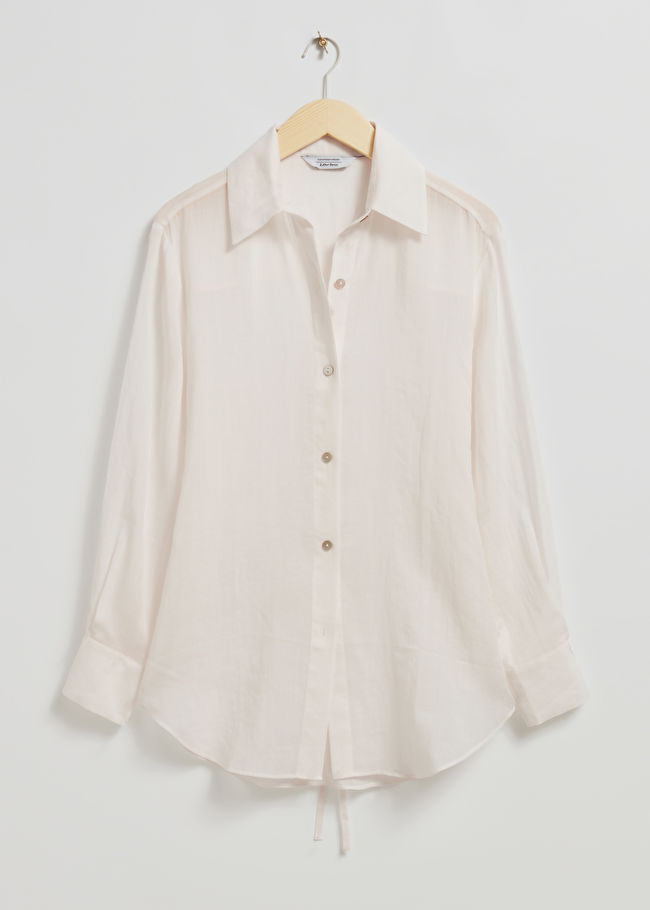 Loose-Fit Back-Tie Detail Shirt | & Other Stories (EU + UK)