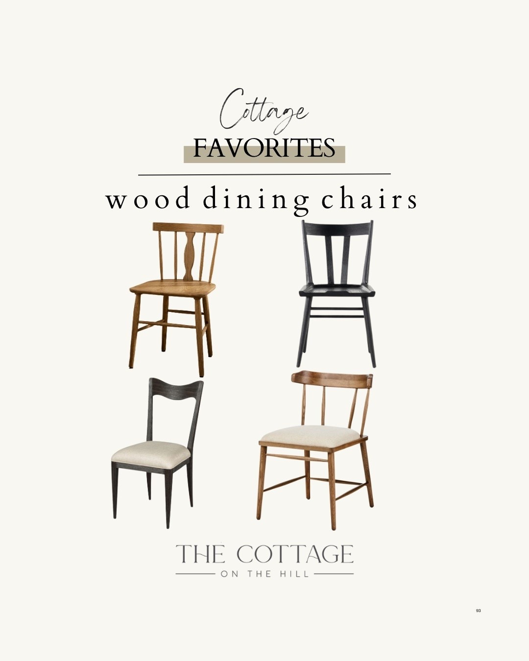 Wood dining chairs that are perfect for your breakfast nook 

#LTKHome