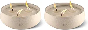 TIKI Brand Citronella 7 Inch Wax Bowl 2-Pack, Tiki Patio, tiki table torch, citronella candle, wa... | Amazon (US)
