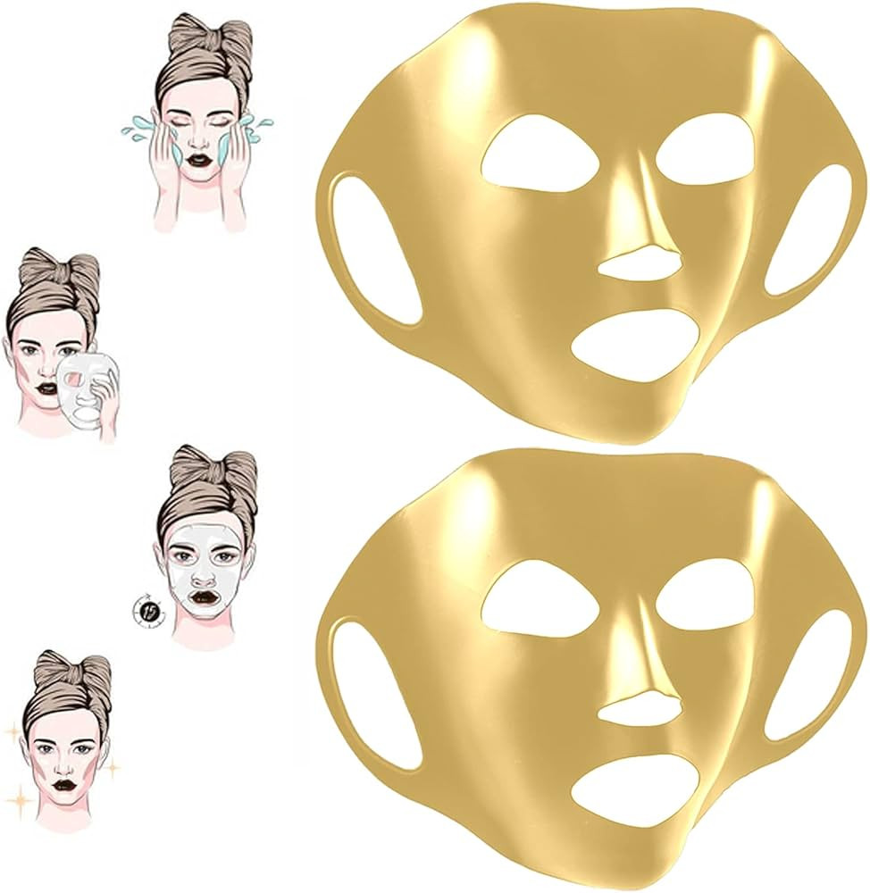 Silicone Face Wrap, 3D Three Dimensional Facial Mask Cover Reusable Moisturizing Face Silicone Sh... | Amazon (US)