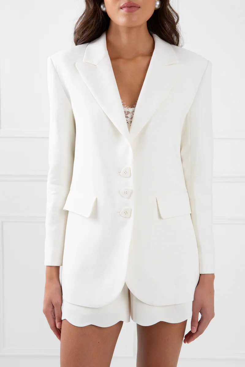 The Hazel | Linen Blazer White | Sinead Keary