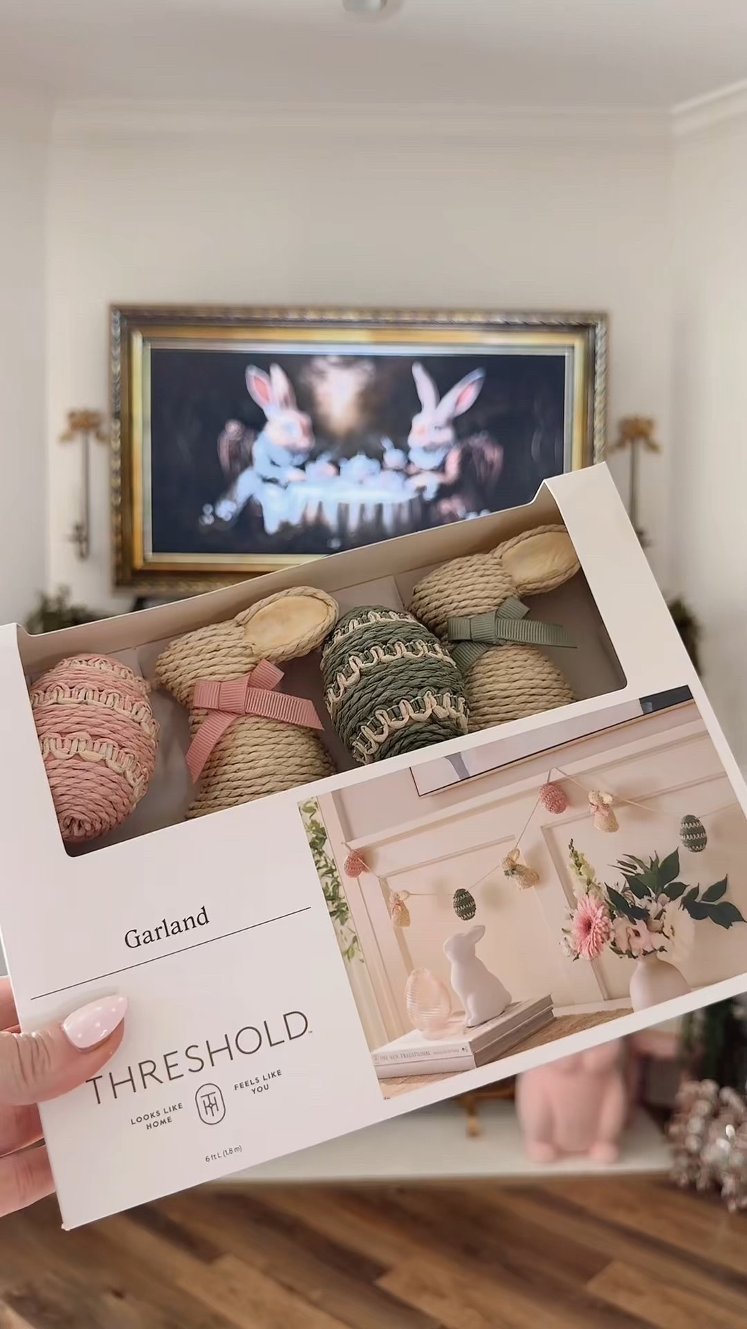 Lovvveeee these Easter/spring garlands from @target !! Threshold always has the cutest holiday decor! I'm not done with the fireplace decor just yet!
#spring #easter #target #threshold 

#LTKSeasonal #LTKvlog