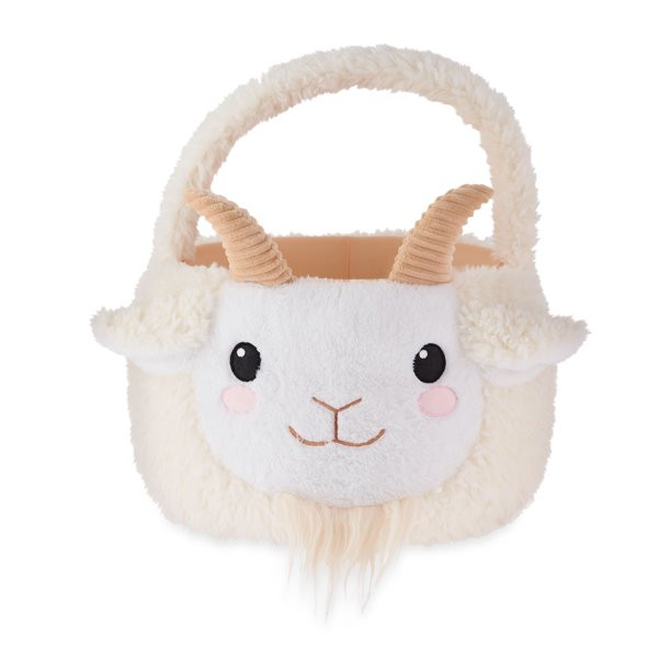 Way To Celebrate Easter Plush White Goat Basket | Walmart (US)