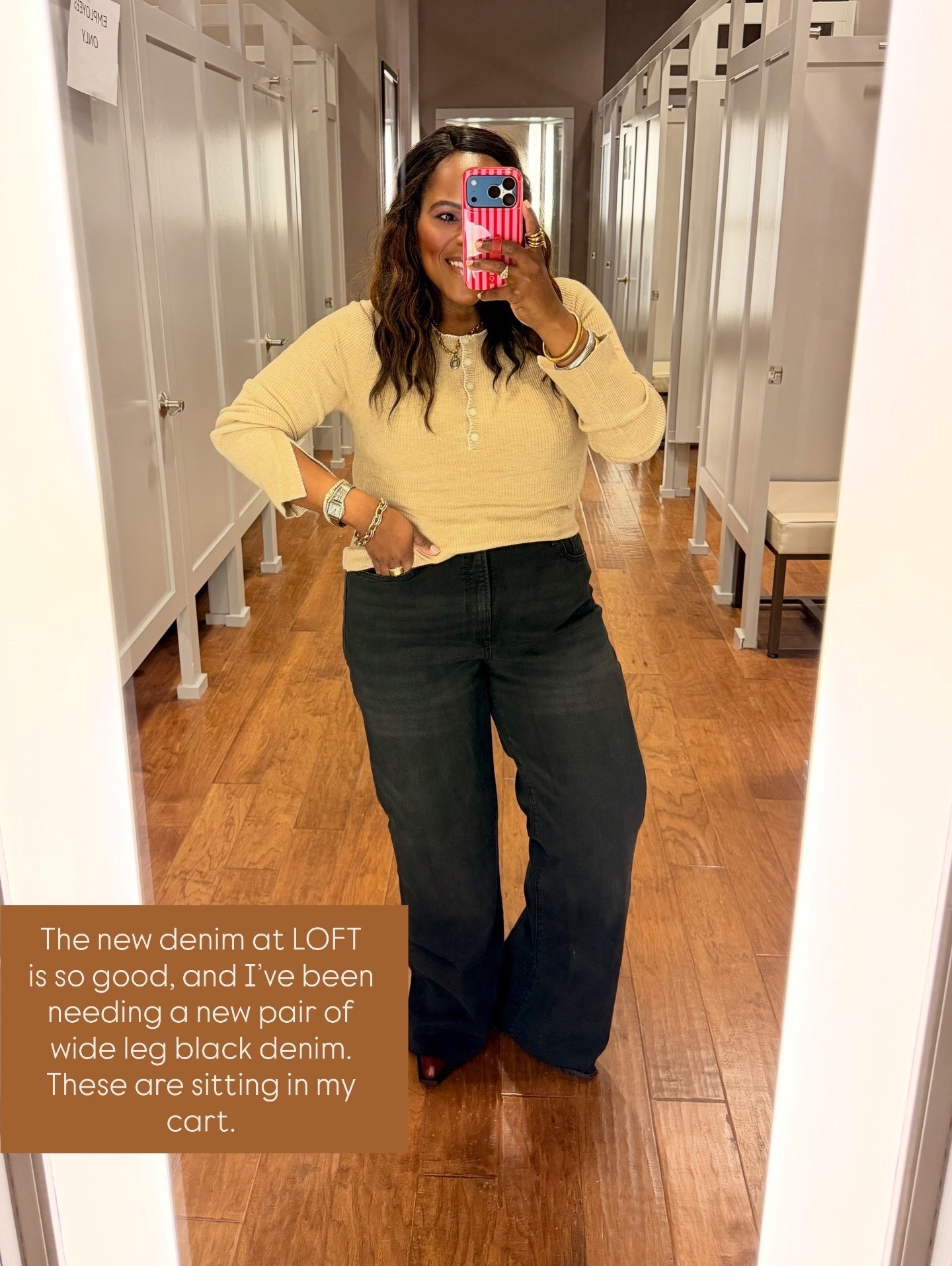 Black wash wide leg high-waisted jeans from LOFT. Wearing the size 32/14. 

#LTKMidsize #LTKootd #LTKgrwm