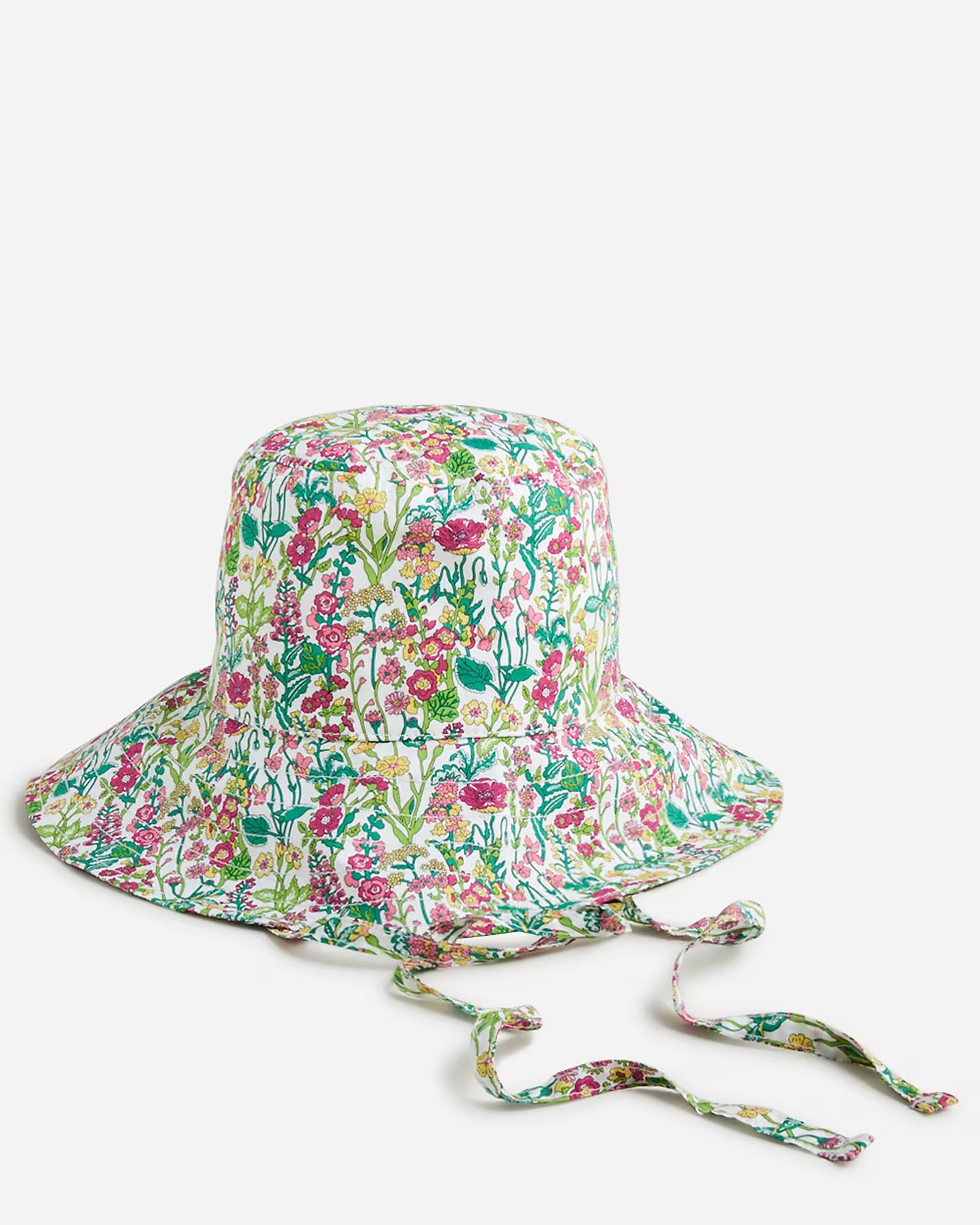 Canvas bucket hat with ties in Liberty® fabrics | J.Crew US