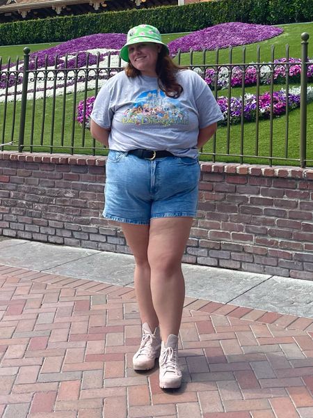 A disney summer outfit must be comfy and cute 🤭 hat and shirt are exclusively available in Disney Parks, but I provided great online options as well 🩷

#LTKcurves #LTKSeasonal