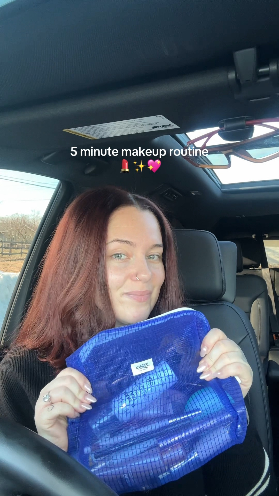 5 minute car makeup routine 
