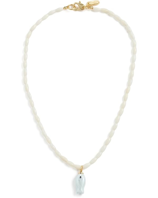 Women's Mother of Pearl Beaded Fish Necklace | Amazon (US)