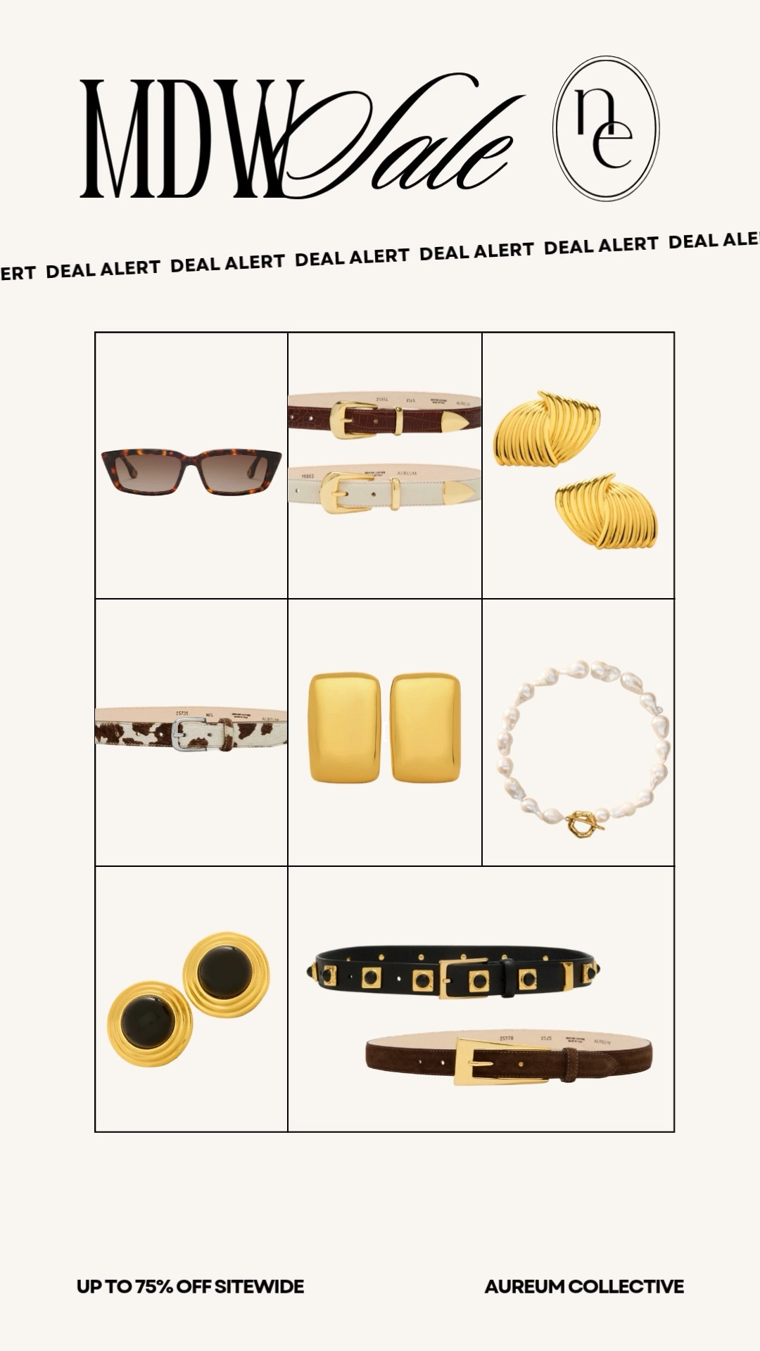 Up to 75% OFF Aureum for MDW! 



Statement belt 
Summer accessories 
Gold jewelry 
Sunglasses 
Statement necklace 
Studded belt 
Memorial Day Weekend sale 

#LTKFindsUnder100 #LTKSaleAlert #LTKStyleTip