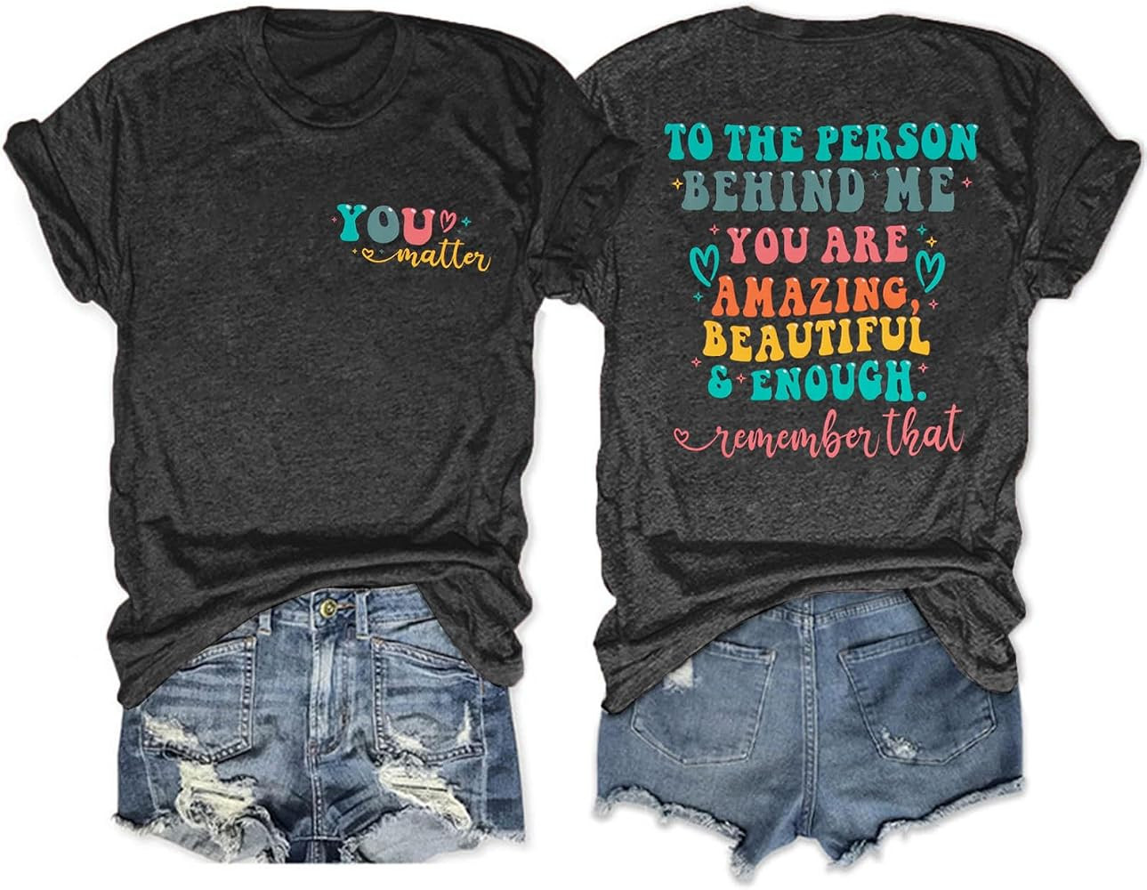 Teacher Shirts Women Dear Tiny Human Behind Me The World is a Better Place with You Inspirational... | Amazon (US)