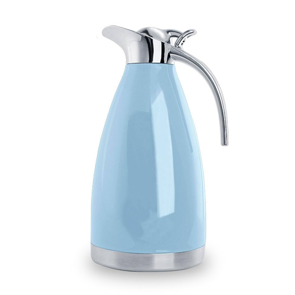 Sumerflos 68 Oz Stainless Steel Coffee Thermal Carafe/Double Walled Vacuum Thermos Insulated / 12... | Amazon (US)