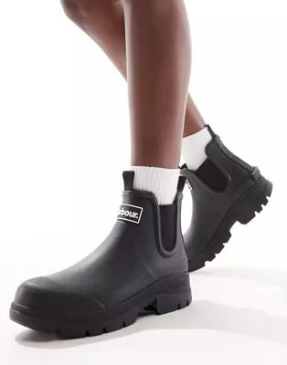 Barbour Nimbus chunky wellington boots in black exclusive to asos | ASOS | ASOS (Global)