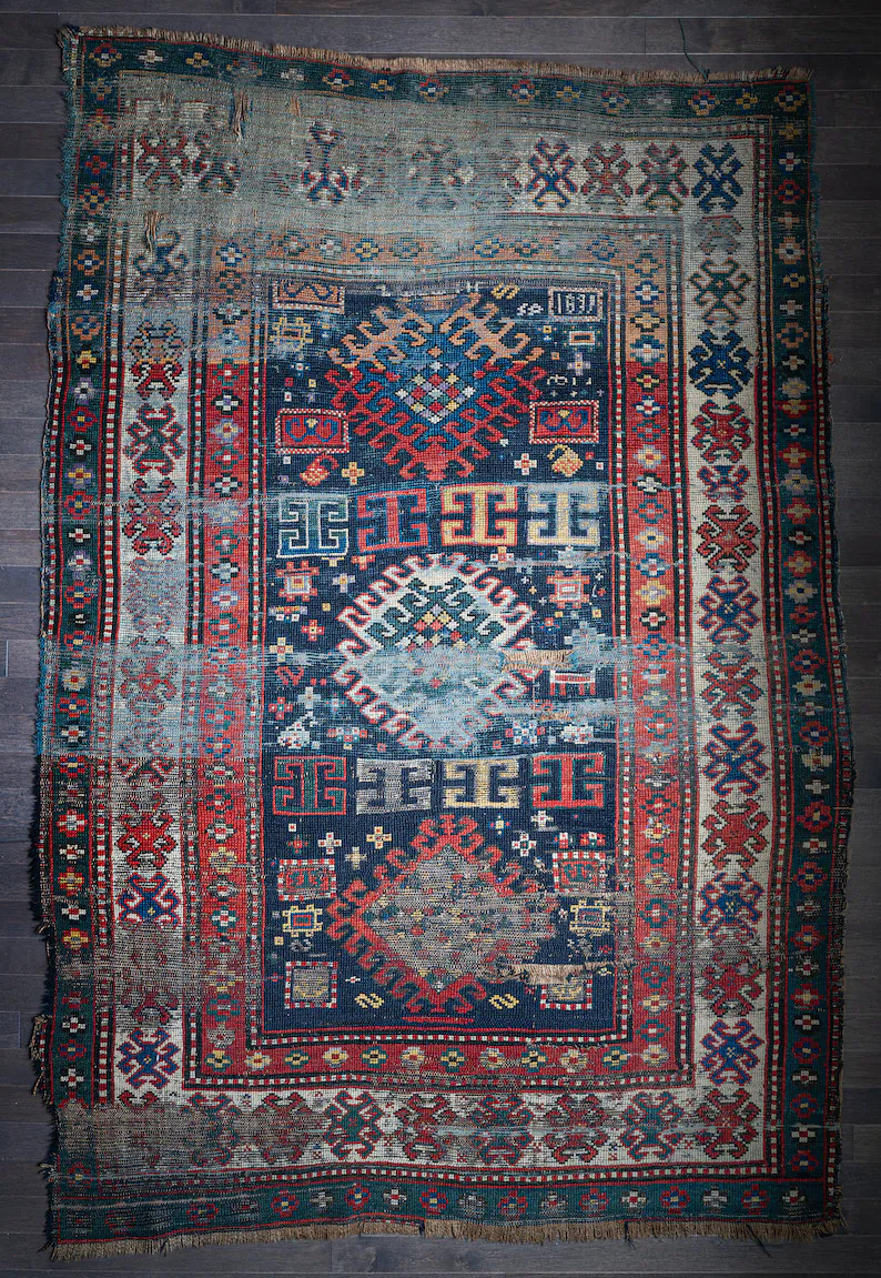 Caucasian Yek- Antique Rug - Etsy | Etsy (US)