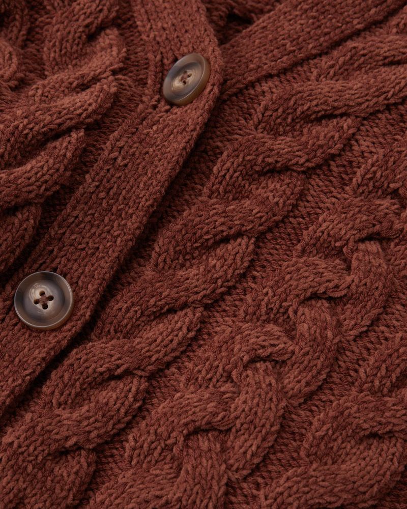 Women's Chenille Short Cardigan | Women's Tops | Abercrombie.com | Abercrombie & Fitch (US)