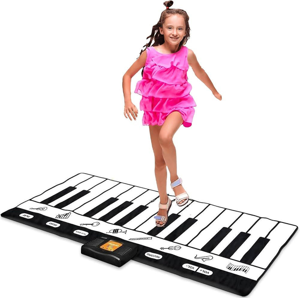 Play22 Keyboard Playmat 71" - 24 Keys Piano Play Mat - Piano Mat has Record, Playback, Demo, Play... | Amazon (US)