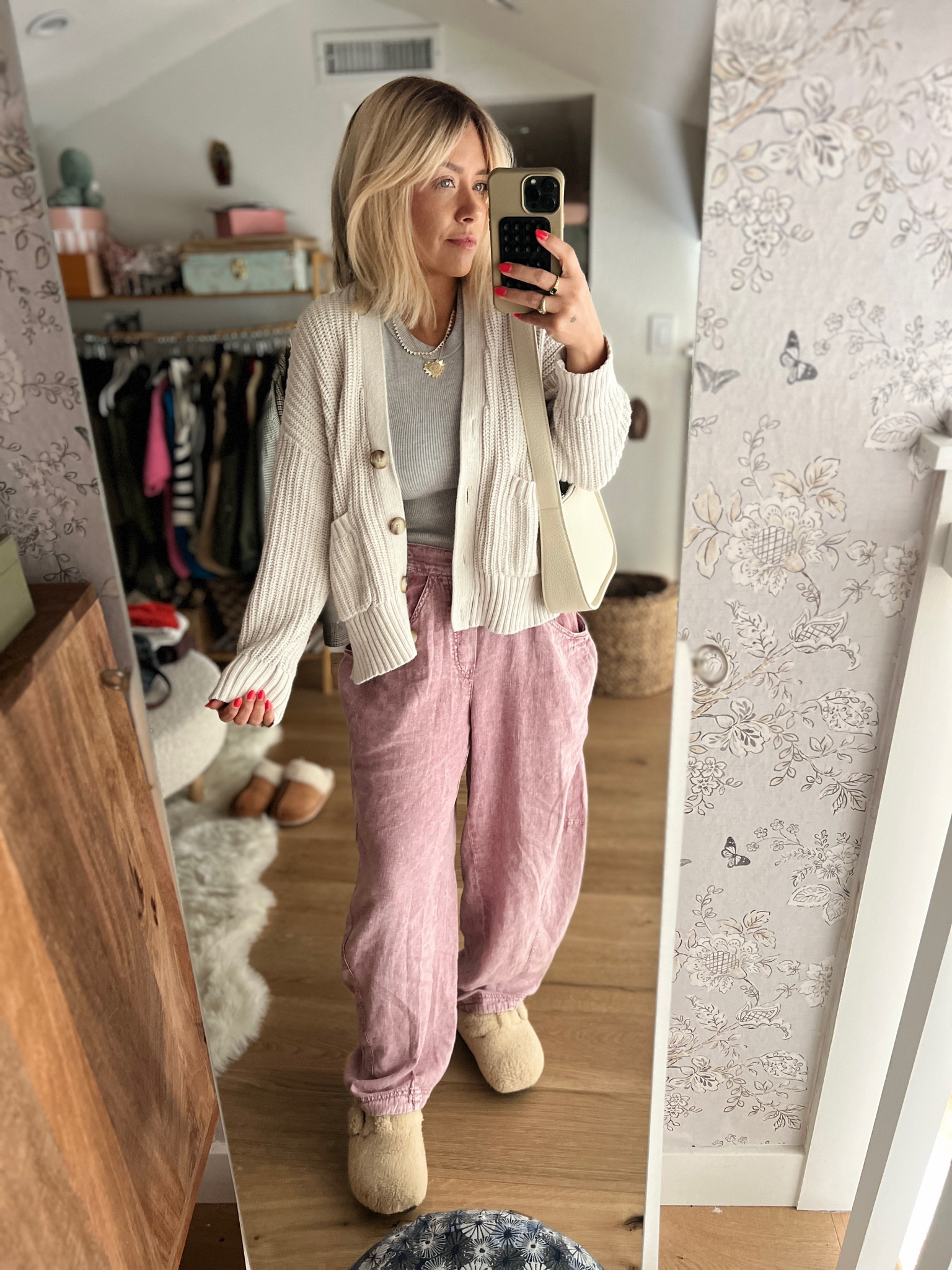 Cozy casual ootd. Free people, aerie, berkinstock 

#LTKshoecrush #LTKstyletip #LTKfindsunder100