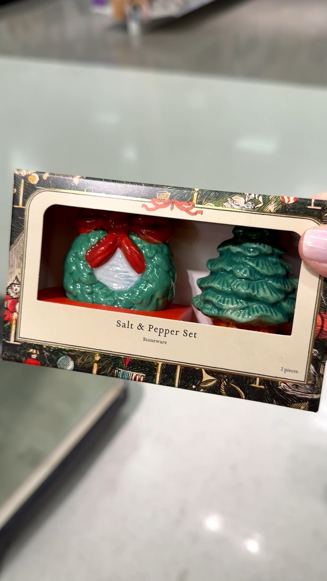 What an adorable salt + pepper shakers set. Made of stoneware, this set includes a Christmas tree and holiday wreath. They’re perfect all season long for holiday brunches, dinners, and even at breakfast. Instant holiday decor in the kitchen!

#holidaydecor #holidaykitchendecor #holidaytablescape #target #saltandpeppershakers #johnderian #christmassaltandpeppershakers #holidaytabledecor

#LTKHome #LTKHoliday #LTKSeasonal