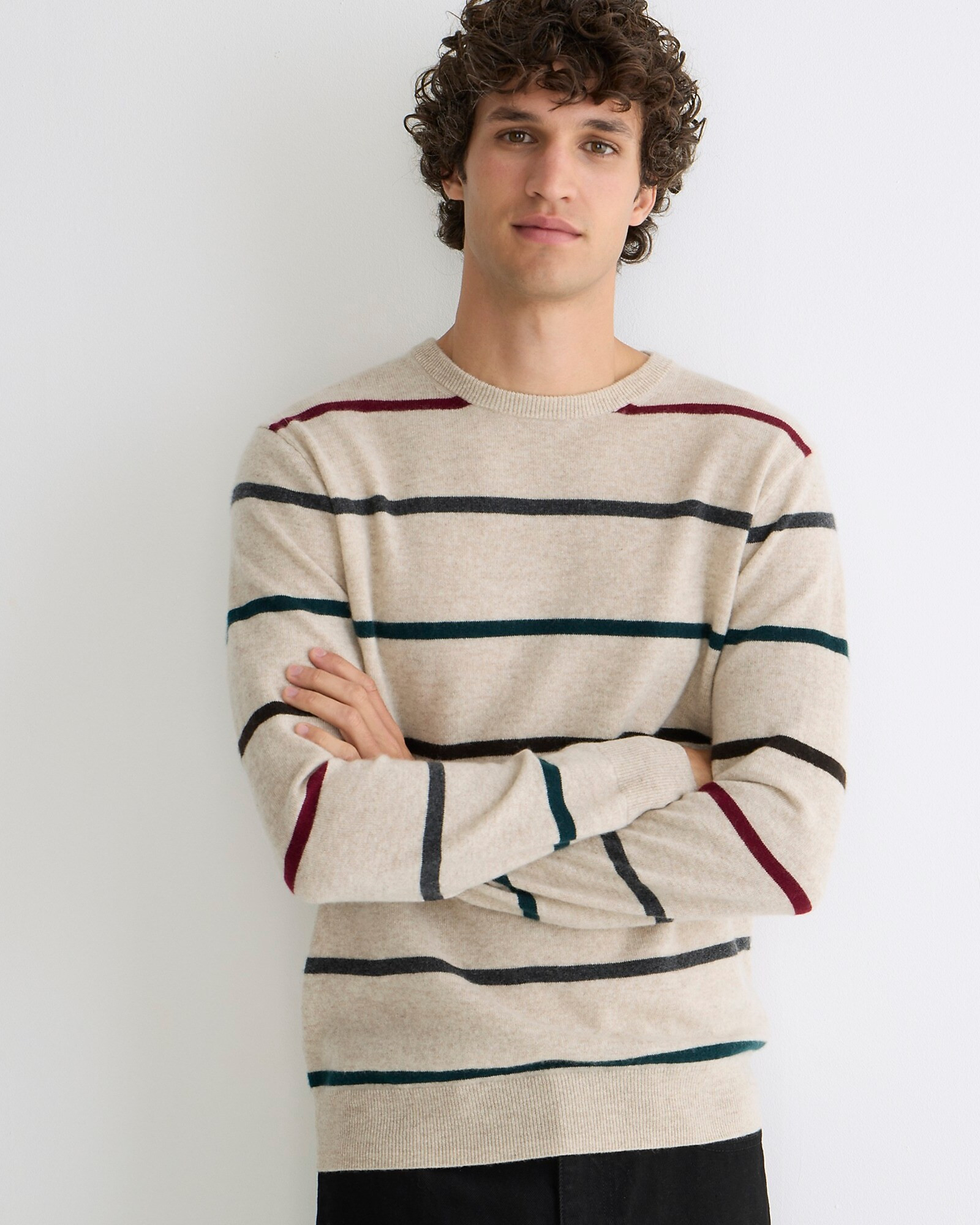 Cashmere sweater in stripe | J. Crew US