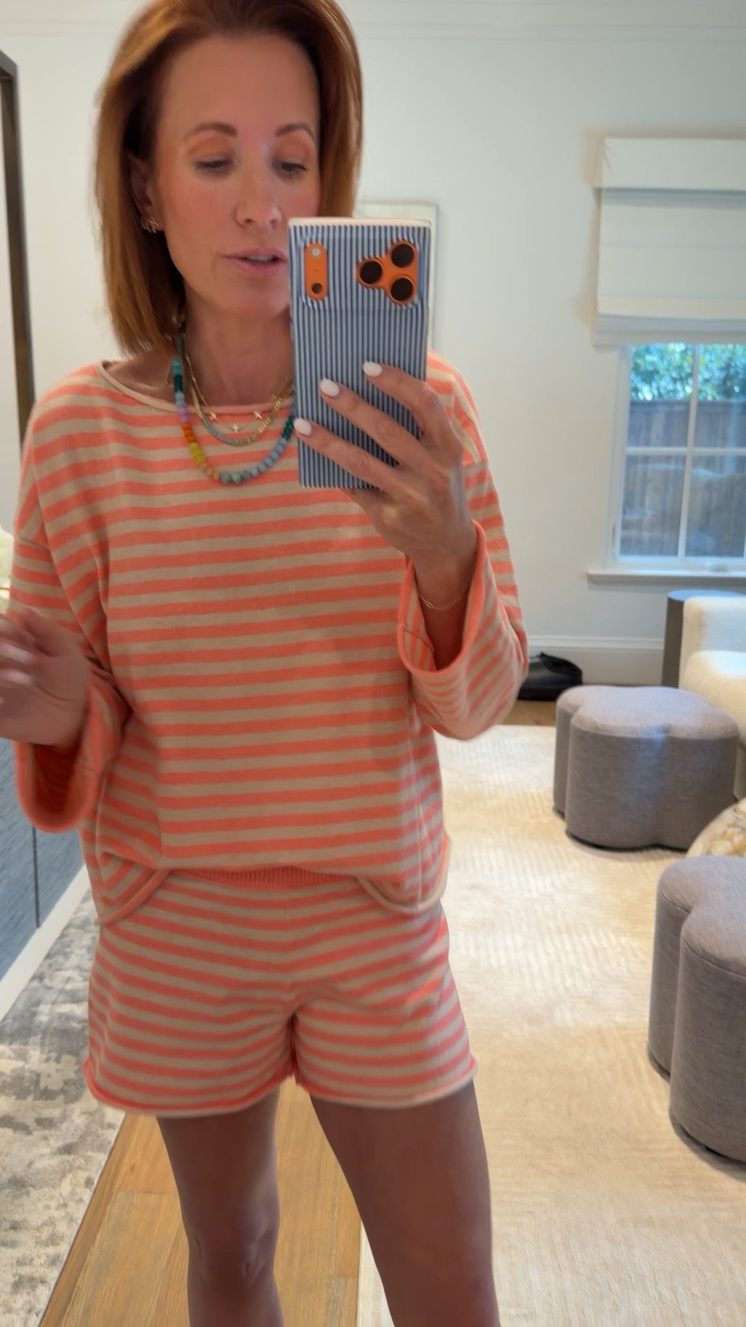 This Aerie set is the definition of cute + comfy and I’m telling you now… it will be on repeat all summer long. The striped set is SO soft, lightweight, flattering, and one of those easy throw-on outfits that still looks pulled together for busy mom life.

Aerie lounge sets are honestly staples in my closet and their sale this weekend is GOOD. The entire site is 30–50% off, so I’m linking this set plus a few other favorite matching sets and comfy basics that are worth grabbing while everything is marked down.

Perfect for lake weekends, travel days, coffee runs, summer lounging, or just pretending you have your life together while wearing pajamas.

Matching lounge set, striped lounge set, comfy summer outfit, affordable lounge wear, Aerie sale finds, cute matching sets, cozy summer clothes, casual mom outfits, vacation lounge outfit, soft pajama set, travel day outfit, cute athleisure look

#LTKootd #LTKOver40 #LTKSaleAlert