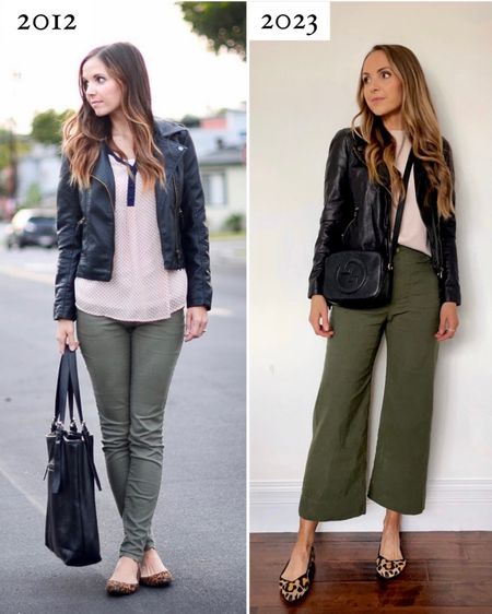 Outfit update with @anthropologie pants + leather jacket + Gucci bag 

#LTKstyletip #LTKitbag