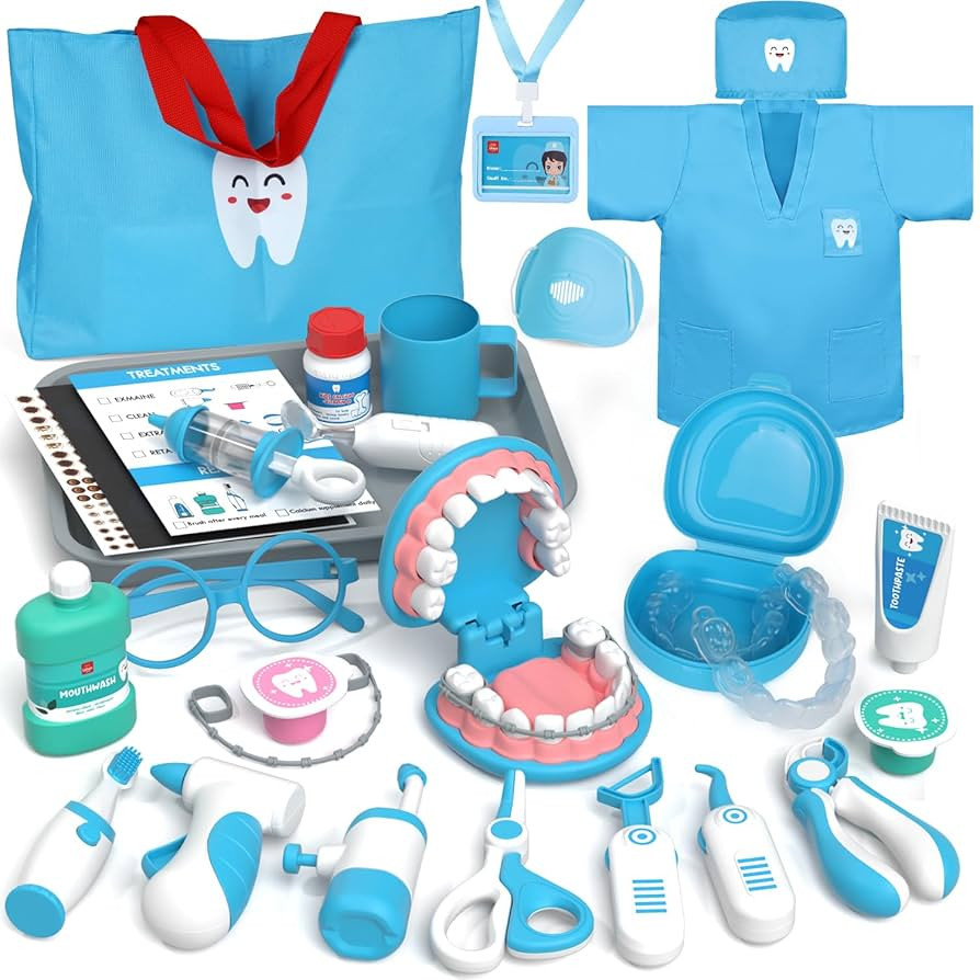 Lehoo Castle Doctor Kit for Toddlers 3-5, Kids Dentist Play Set, Toys for 4+ Year Old Girls Boys,... | Amazon (US)
