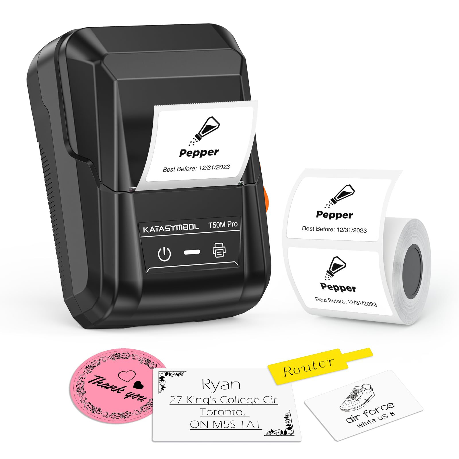 SUPVAN T50M Pro Bluetooth Label Maker Machine with Tape, Wide Waterproof Label, Versatile App wit... | Amazon (US)