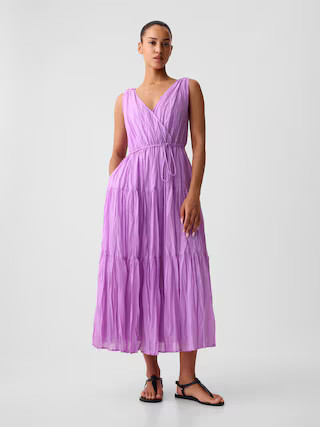 Pleated Tiered Maxi Dress | Gap (US)